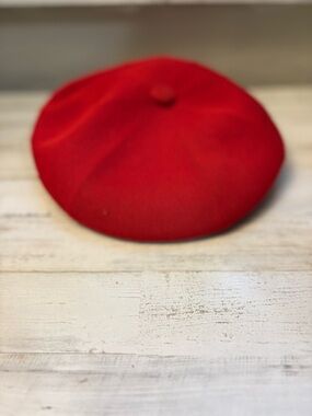 Kangol Red Wool Beret